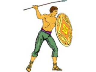 Sticker Custom Preview Image #057231 Fantasy Medieval Images Spearman4