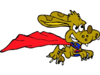Sticker Custom Preview Image #057286 Fantasy Medieval Images Super Hero Dog2