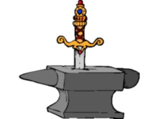 Sticker Custom Preview Image #057302 Fantasy Medieval Images Swordin Stone3