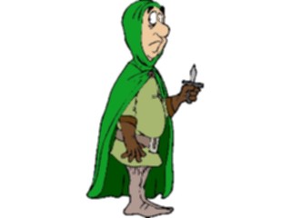 Sticker Custom Preview Image #057309 Fantasy Medieval Images Thiefwith Knife