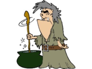 Sticker Custom Preview Image #057359 Fantasy Medieval Images Troll Making Potion