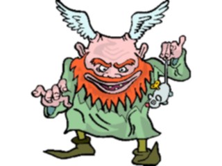 Sticker Custom Preview Image #057382 Fantasy Medieval Images Trollwith Wings