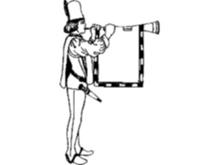 Sticker Custom Preview Image #057386 Fantasy Medieval Images Trumpeter
