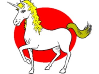 Sticker Custom Preview Image #057392 Fantasy Medieval Images Unicorn02