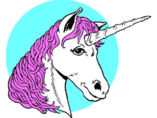 Sticker Custom Preview Image #057393 Fantasy Medieval Images Unicorn03