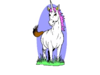 Sticker Custom Preview Image #057394 Fantasy Medieval Images Unicorn04