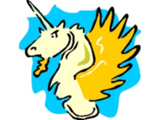Sticker Custom Preview Image #057395 Fantasy Medieval Images Unicorn05