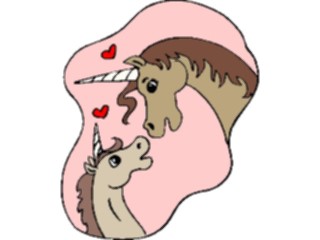 Sticker Custom Preview Image #057423 Fantasy Medieval Images Unicornsin Love