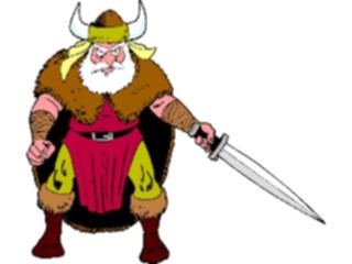Sticker Custom Preview Image #057452 Fantasy Medieval Images Vikingwith Sword1