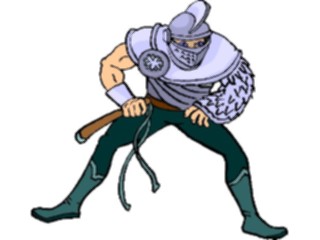 Sticker Custom Preview Image #057475 Fantasy Medieval Images Warriorwith Whip