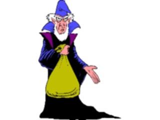 Sticker Custom Preview Image #057557 Fantasy Medieval Images Wizardwith Bag