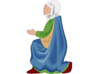 Sticker Custom Preview Image #057600 Fantasy Medieval Images Woman Praying1