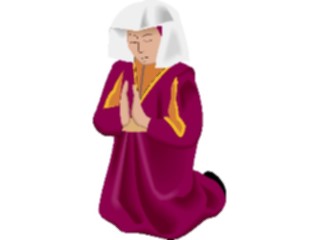 Sticker Custom Preview Image #057601 Fantasy Medieval Images Woman Praying2