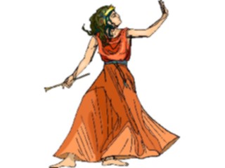 Sticker Custom Preview Image #057610 Fantasy Medieval Images Womanwith Scepter