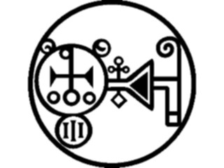 Sticker Custom Preview Image #057811 Fantasy Medieval Symbols White Magic Amdusias