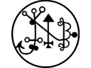 Sticker Custom Preview Image #057816 Fantasy Medieval Symbols White Magic Balam