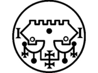 Sticker Custom Preview Image #057819 Fantasy Medieval Symbols White Magic Belial