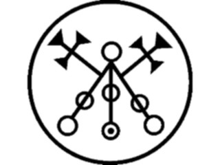 Sticker Custom Preview Image #057834 Fantasy Medieval Symbols White Magic Marbas