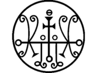 Sticker Custom Preview Image #057835 Fantasy Medieval Symbols White Magic Marchosias