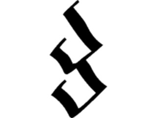 Sticker Custom Preview Image #058040 Fantasy Medieval Tolkein Scripts Tengwanda Gothic B