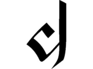 Sticker Custom Preview Image #058043 Fantasy Medieval Tolkein Scripts Tengwanda Gothic Ch Charma