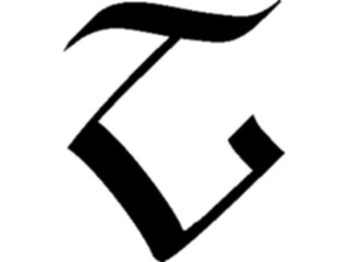 Sticker Custom Preview Image #058053 Fantasy Medieval Tolkein Scripts Tengwanda Gothic L Lambe