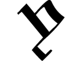 Sticker Custom Preview Image #058079 Fantasy Medieval Tolkein Scripts Tengwanda Gothic R