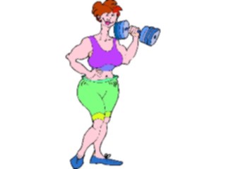 Sticker Custom Preview Image #058387 Fitness Cartoons General Weight Lifting43