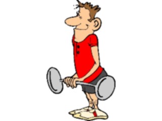 Sticker Custom Preview Image #058399 Fitness Cartoons General Weight Lifting55