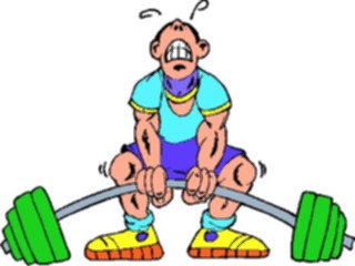 Sticker Custom Preview Image #058401 Fitness Cartoons General Weight Lifting57