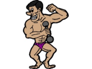 Sticker Custom Preview Image #058402 Fitness Cartoons General Weight Lifting58