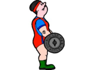 Sticker Custom Preview Image #058403 Fitness Cartoons General Weight Lifting59