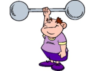 Sticker Custom Preview Image #058404 Fitness Cartoons General Weight Lifting60