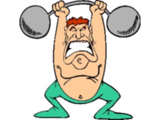 Sticker Custom Preview Image #058407 Fitness Cartoons General Weight Lifting63