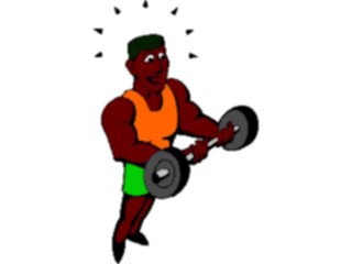 Sticker Custom Preview Image #058414 Fitness Cartoons General Weight Lifting70