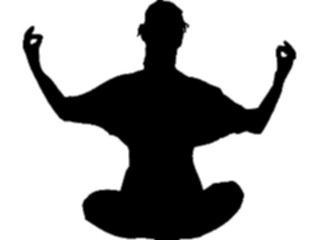 Sticker Custom Preview Image #059037 Fitness Silhouettes Yoga