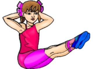 Sticker Custom Preview Image #059089 Fitness Stretching Exercise Exercise16