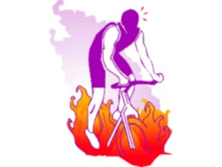 Sticker Custom Preview Image #059101 Fitness Stretching Exercise Exercise Bike2