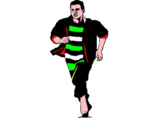 Sticker Custom Preview Image #059150 Fitness Stretching Exercise Jogging Man7