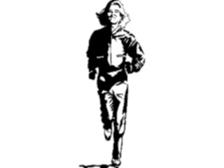 Sticker Custom Preview Image #059151 Fitness Stretching Exercise Jogging Woman1