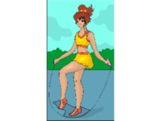 Sticker Custom Preview Image #059167 Fitness Stretching Exercise Jumping Rope3
