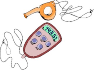 Sticker Custom Preview Image #059168 Fitness Stretching Exercise Pedometer Whistle