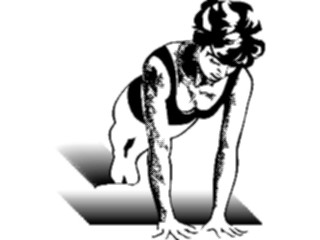 Sticker Custom Preview Image #059169 Fitness Stretching Exercise Push Ups1