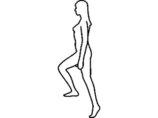 Sticker Custom Preview Image #059178 Fitness Stretching Exercise Stair Climbing2