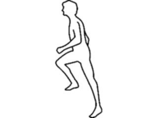 Sticker Custom Preview Image #059179 Fitness Stretching Exercise Stair Climbing3