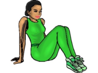 Sticker Custom Preview Image #059252 Fitness Stretching Exercise Stretch72