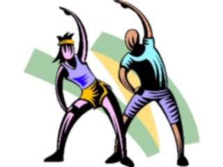 Sticker Custom Preview Image #059257 Fitness Stretching Exercise Stretch Couple1