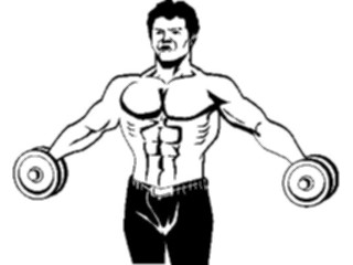 Sticker Custom Preview Image #059266 Fitness Stretching Exercise Weight Lifting04