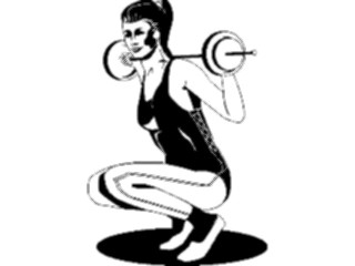 Sticker Custom Preview Image #059269 Fitness Stretching Exercise Weight Lifting07
