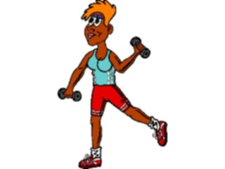 Sticker Custom Preview Image #059290 Fitness Stretching Exercise Weight Lifting28